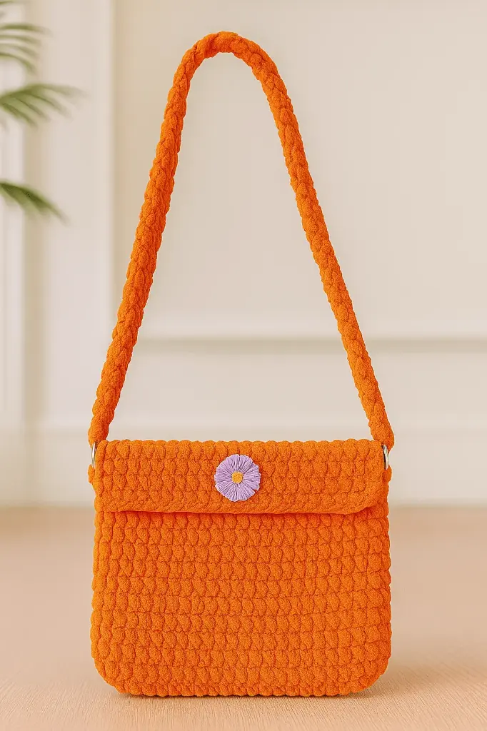 03_Crochet shoulder chuncky sling bag_03_Orange.webp