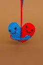 13_Crochet_Heart hug_keychain_03_Blue and Red-min.webp