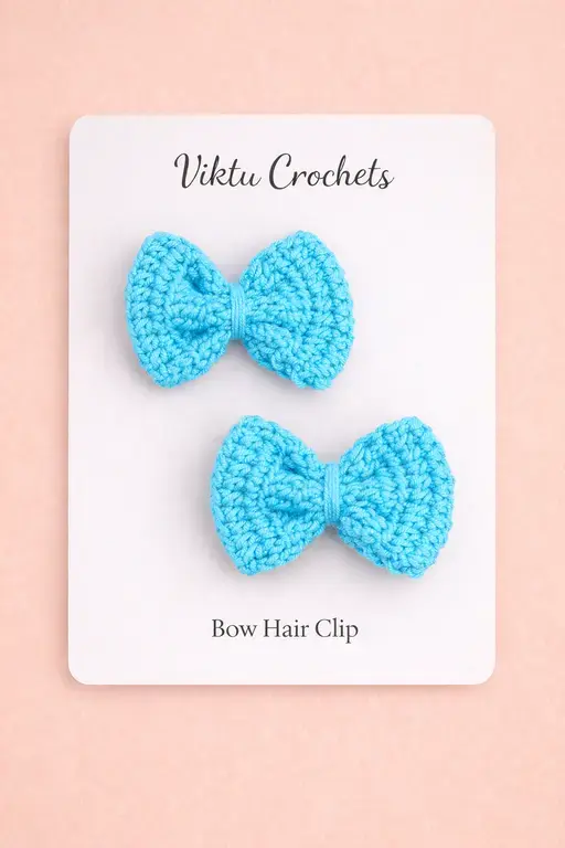 Crochet_Bow hair clip_Blue.webp