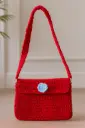 Crochet shoulder chuncky sling bag