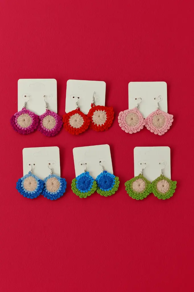 Peacock feather Ear Ring