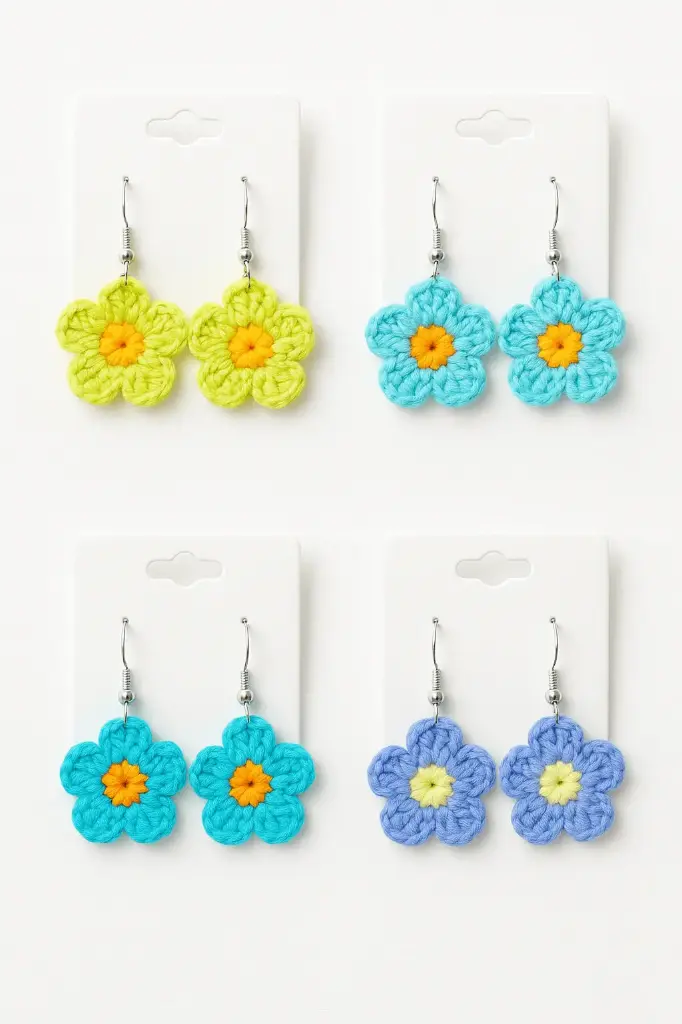Daisy flowers Earrings