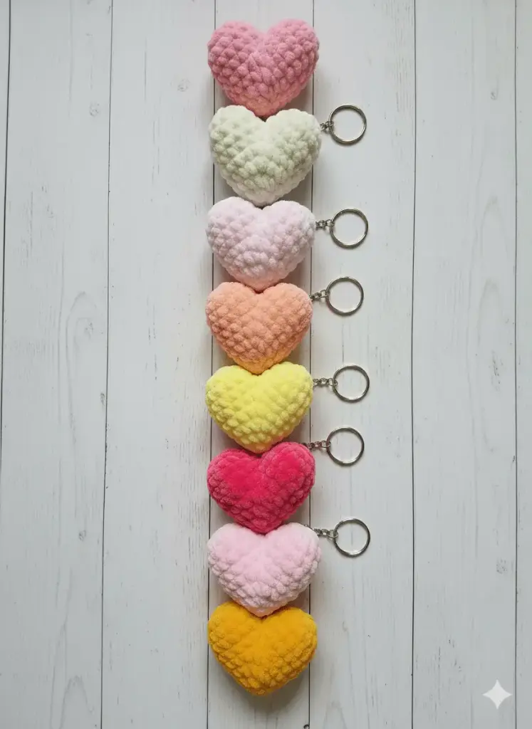 Keychain_Heart_Multicolor