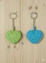 ❤️ Handmade Crochet Heart Keychain (Aran Anti-Pill Yarn)