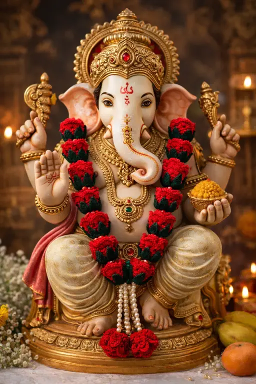 🌼 Varamala for God Idol