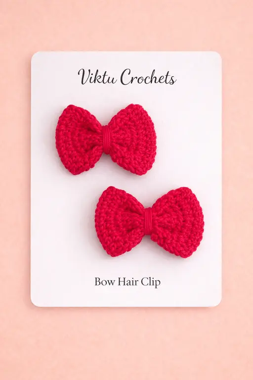 Bow Hair Clip (Pair)