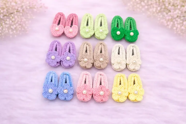 Crochet_Hairclips (Tictac - Pair)