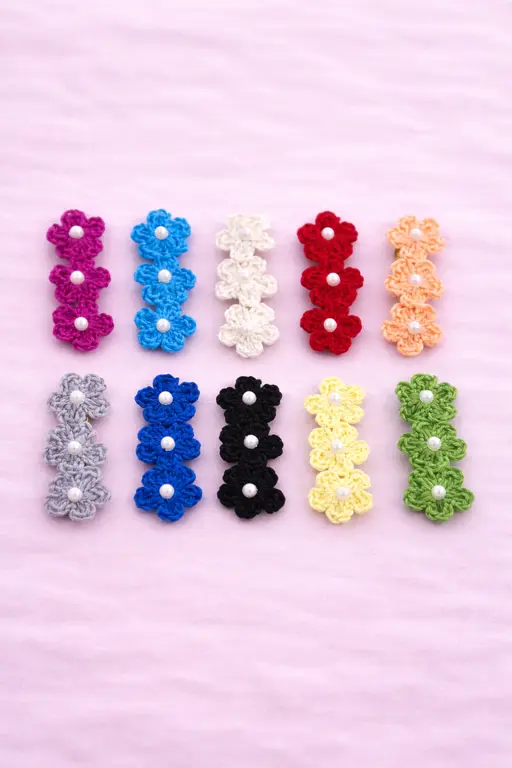 Crochet_Center hairclips_Small