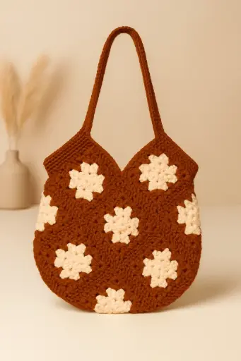 Crochet Granny square bag