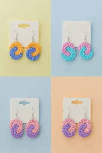 Swril shaped Earring